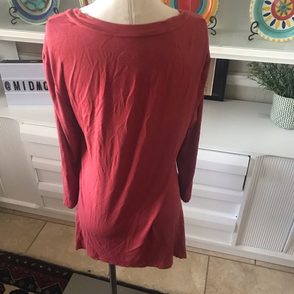 LOGO by Lori Goldstein coral tunic - Picture 3 of 7